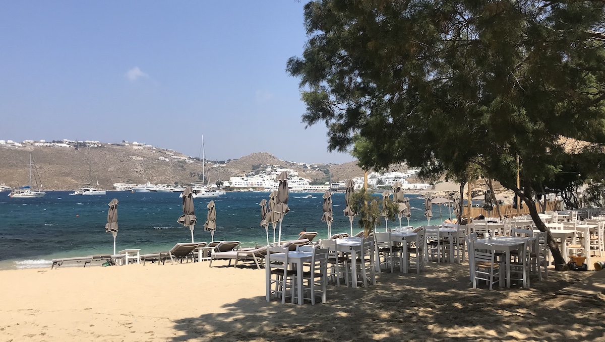 Nikolas Taverna in Platys Gialos, Mykonos Greece