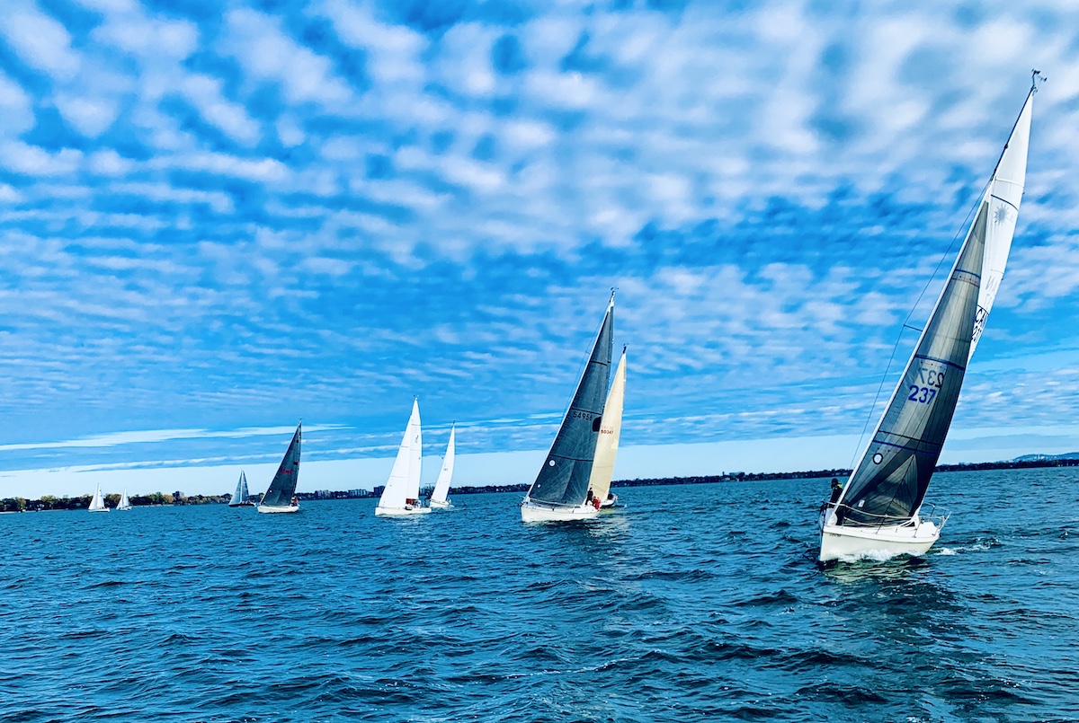 Perfect winds during this Fall Frostbite Series Race