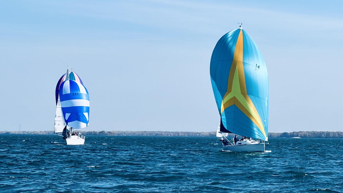 Spinnakers showing their colors 